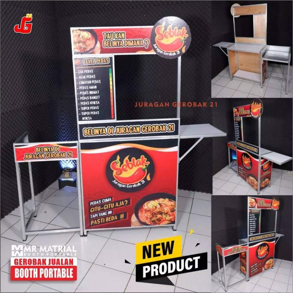 Booth Portable Meja Lipat Jualan Juragan Gerobak 21 Model Rs Amazing